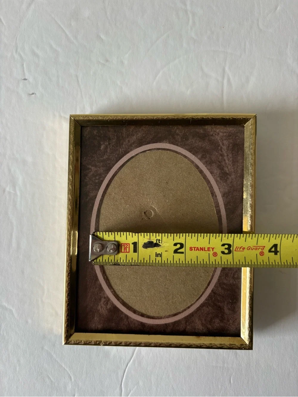 Intercraft Vintage 4”x5” Gold Metal Picture Frame